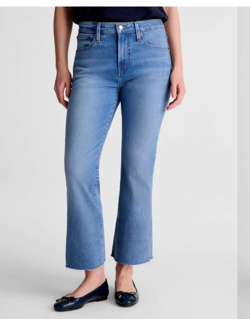 Madewell Jeans Cali Demi Boot Raw Hem Womens Size 32